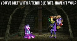 Size: 664x358 | Tagged: safe, twilight sparkle, equestria girls, equestria girls (movie), exploitable meme, happy mask salesman, image macro, the legend of zelda, the legend of zelda: majora's mask, twiface, twiscream