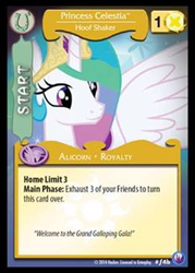 Size: 240x336 | Tagged: safe, princess celestia, alicorn, pony, canterlot nights, ccg, enterplay, mlp trading card game, solo