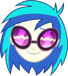 Size: 4041x4521 | Tagged: safe, artist:abion47, dj pon-3, vinyl scratch, equestria girls, absurd resolution, head, simple background, solo, transparent background, vector