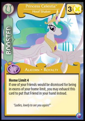 Size: 296x423 | Tagged: safe, princess celestia, alicorn, pony, canterlot nights, ccg, enterplay, mlp trading card game, solo