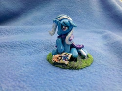 Size: 2592x1936 | Tagged: safe, artist:vulpinedesigns, derpibooru import, trixie, irl, photo, sad, sculpture