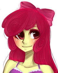 Size: 481x610 | Tagged: safe, artist:mscootaloo, apple bloom, equestria girls, humanized, solo