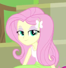 Size: 218x224 | Tagged: safe, screencap, fluttershy, equestria girls, equestria girls (movie), cropped, fourth wall, lidded eyes, solo