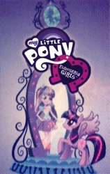 Size: 380x600 | Tagged: safe, twilight sparkle, twilight sparkle (alicorn), alicorn, equestria girls, equestria girls (movie), box art, dvd, dvd cover, equestria girls logo, equestria girls prototype, human ponidox, magic mirror, mirror, my little pony logo, ponied up, twolight