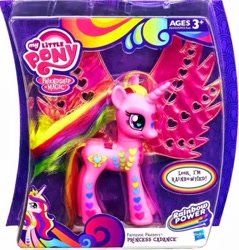 Size: 525x550 | Tagged: safe, princess cadance, brushable, fantastic flutters, irl, official, photo, rainbow power, rainbow power-ified, toy