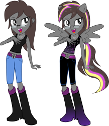 Size: 3000x3452 | Tagged: safe, artist:theshadowstone, oc, oc only, oc:shadowstone, equestria girls, equestria girls-ified, ponied up, solo