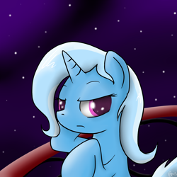 Size: 1300x1300 | Tagged: safe, artist:theparagon, derpibooru import, trixie, pony, unicorn, blue coat, female, horn, mare, solo, two toned mane