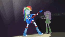 Size: 500x282 | Tagged: safe, edit, fluttershy, rainbow dash, sunset shimmer, equestria girls, rainbow rocks, and then sex happened, animated, clothes, female, heart, lesbian, sunsetdash, tackle
