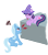 Size: 2203x2515 | Tagged: safe, artist:wolferahm, derpibooru import, trixie, twilight sparkle, high res