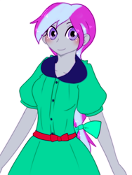 Size: 600x800 | Tagged: safe, artist:divided-s, oc, oc only, oc:queer-division, equestria girls, clothes, dress, pixiv, solo