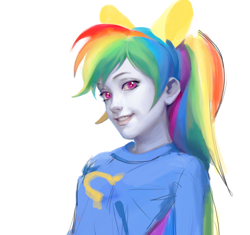 Size: 1024x961 | Tagged: safe, artist:hasbrony, rainbow dash, equestria girls, realistic, solo