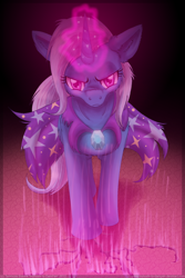 Size: 800x1200 | Tagged: safe, artist:inuhoshi-to-darkpen, derpibooru import, trixie, pony, unicorn, angry, female, magic, mare, solo