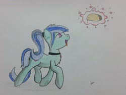 Size: 3713x2785 | Tagged: safe, artist:thecisco1357, sonata dusk, equestria girls, rainbow rocks, solo, sonataco, taco, tongue out, traditional art