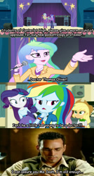 Size: 536x1003 | Tagged: safe, edit, screencap, applejack, princess celestia, princess luna, principal celestia, rainbow dash, rarity, vice principal luna, equestria girls, rainbow rocks, dino thunder, power rangers, power rangers dino thunder, screencap comic, tommy oliver (power rangers)