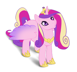 Size: 990x928 | Tagged: safe, artist:revadiehard, princess cadance, alicorn, pony, female, looking up, mare, simple background, solo, transparent background