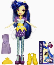 Size: 833x1000 | Tagged: safe, sapphire shores, equestria girls, brushable, clothes, doll, dress, official, ponied up, solo, toy