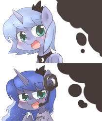 Size: 800x951 | Tagged: safe, artist:gyaheung, princess luna, alicorn, pony, blame my sister, gamer luna, headset