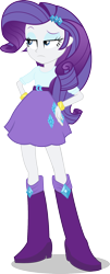 Size: 828x2043 | Tagged: safe, artist:randincy, rarity, equestria girls, simple background, solo, transparent background, unamused, vector