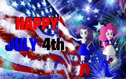 Size: 1920x1200 | Tagged: safe, artist:cartoonmasterv3, pinkie pie, rarity, equestria girls, 4th of july, holiday