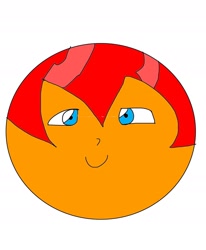 Size: 1536x1866 | Tagged: safe, artist:jonwii, sunburst, equestria girls, ball, equestria girls-ified, inanimate tf, male, morph ball, simple background, smiling, solo, sunball, transformation, white background