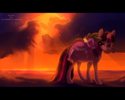 Size: 1000x800 | Tagged: safe, artist:dezzoi, derpibooru import, spike, twilight sparkle, dragon, pony, unicorn, backlighting, crepuscular rays, dragons riding ponies, duo, female, lidded eyes, male, mare, riding, sleeping