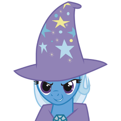 Size: 2000x2000 | Tagged: safe, artist:spectty, derpibooru import, trixie, grin, high res, simple background, smiling, transparent background, vector