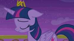 Size: 960x540 | Tagged: safe, screencap, princess celestia, twilight sparkle, twilight sparkle (alicorn), alicorn, pony, animated, balcony, crystal empire, crystal palace, female, mare, singing, you'll play your part
