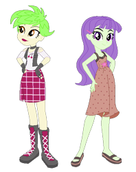 Size: 490x619 | Tagged: safe, artist:berrypunchrules, cherry crash, starlight, equestria girls, redesign, simple background, transparent background