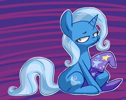 Size: 1669x1328 | Tagged: safe, artist:cobracookies, derpibooru import, trixie, pony, unicorn, female, mare, solo