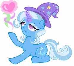 Size: 3400x3000 | Tagged: safe, artist:dustyranger, derpibooru import, trixie, heart, high res, smiling