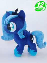 Size: 375x500 | Tagged: safe, artist:onlyfactory, princess luna, bootleg, filly, irl, photo, plushie, solo, woona