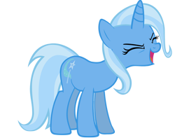 Size: 1280x1009 | Tagged: safe, artist:rattipack, derpibooru import, trixie, pony, unicorn, eyes closed, female, flutteryay, happy, mare, open mouth, simple background, transparent background, yay, yelling