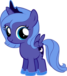 Size: 2884x3259 | Tagged: safe, artist:moongazeponies, princess luna, alicorn, pony, cute, filly, lunabetes, simple background, solo, transparent background, vector, woona