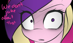 Size: 1280x769 | Tagged: safe, artist:sugarberry, princess cadance, alicorn, pony, ask-cadance, reaction image, solo, tumblr