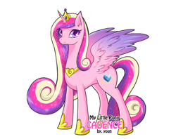 Size: 600x476 | Tagged: safe, artist:yoonny92, princess cadance, alicorn, pony, female, mare, solo