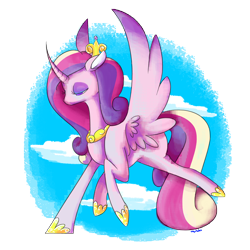 Size: 6000x6000 | Tagged: safe, artist:cosmic-rust, princess cadance, alicorn, pony, absurd resolution, solo