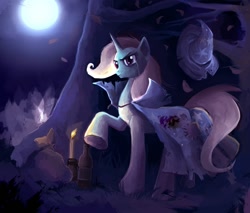 Size: 1500x1277 | Tagged: safe, artist:jokerpony, derpibooru import, trixie, crying, moon, sad