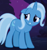 Size: 263x280 | Tagged: safe, derpibooru import, edit, edited screencap, screencap, trixie, pony, unicorn, boast busters, female, inverted mouth, mare, scared, solo