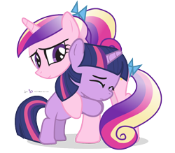 Size: 800x700 | Tagged: safe, artist:dm29, princess cadance, twilight sparkle, alicorn, pony, crying, cute, duo, filly, hug, julian yeo is trying to murder us, simple background, transparent background