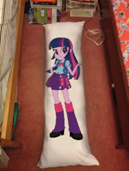 Size: 1536x2048 | Tagged: safe, twilight sparkle, equestria girls, /mlp/, bedroom, body pillow, humanized, irl, photoshop