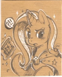 Size: 348x433 | Tagged: safe, artist:mi-eau, derpibooru import, trixie, pony, unicorn, abacus, female, magic, mare, sketch, solo