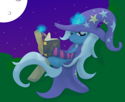 Size: 1280x1046 | Tagged: safe, artist:dazed-and-wandering, derpibooru import, trixie, pony, unicorn, ask stalker trixie, blue coat, female, mare, solo, two toned mane