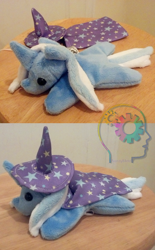 Size: 2732x4400 | Tagged: safe, artist:nerdymind, derpibooru import, trixie, pony, unicorn, beanie (plushie), female, irl, mare, photo, plushie, solo