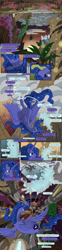 Size: 2496x10000 | Tagged: safe, artist:seventozen, princess luna, rainbow dash, alicorn, pegasus, pony, comic:rocket to insanity, fanfic:rocket to insanity, comic, dream walker luna, fanfic, fanfic art, subconscious