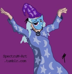 Size: 492x504 | Tagged: safe, artist:spectrum, derpibooru import, trixie, human, 30 minute art challenge, costume, hand