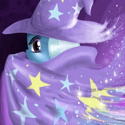 Size: 900x900 | Tagged: safe, artist:vahnara, derpibooru import, trixie, pony, unicorn, female, magic, mare, solo