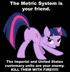 Size: 800x816 | Tagged: safe, derpibooru import, twilight sparkle, image macro, meme, metric system, plot, twiplot sparkle