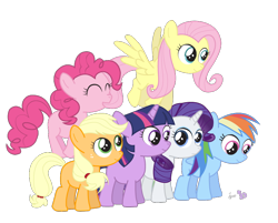 Size: 814x654 | Tagged: safe, artist:dm29, derpibooru import, applejack, fluttershy, pinkie pie, rainbow dash, rarity, twilight sparkle, earth pony, pegasus, pony, unicorn, filly, foal, mane six, simple background, transparent background