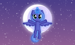 Size: 9953x6000 | Tagged: safe, artist:imageconstructor, princess luna, alicorn, pony, .svg available, absurd resolution, filly, moon, solo, vector, woona, younger