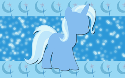 Size: 2560x1600 | Tagged: safe, artist:alicehumansacrifice0, derpibooru import, trixie, pony, unicorn, blue coat, female, horn, mare, solo, two toned mane, wallpaper